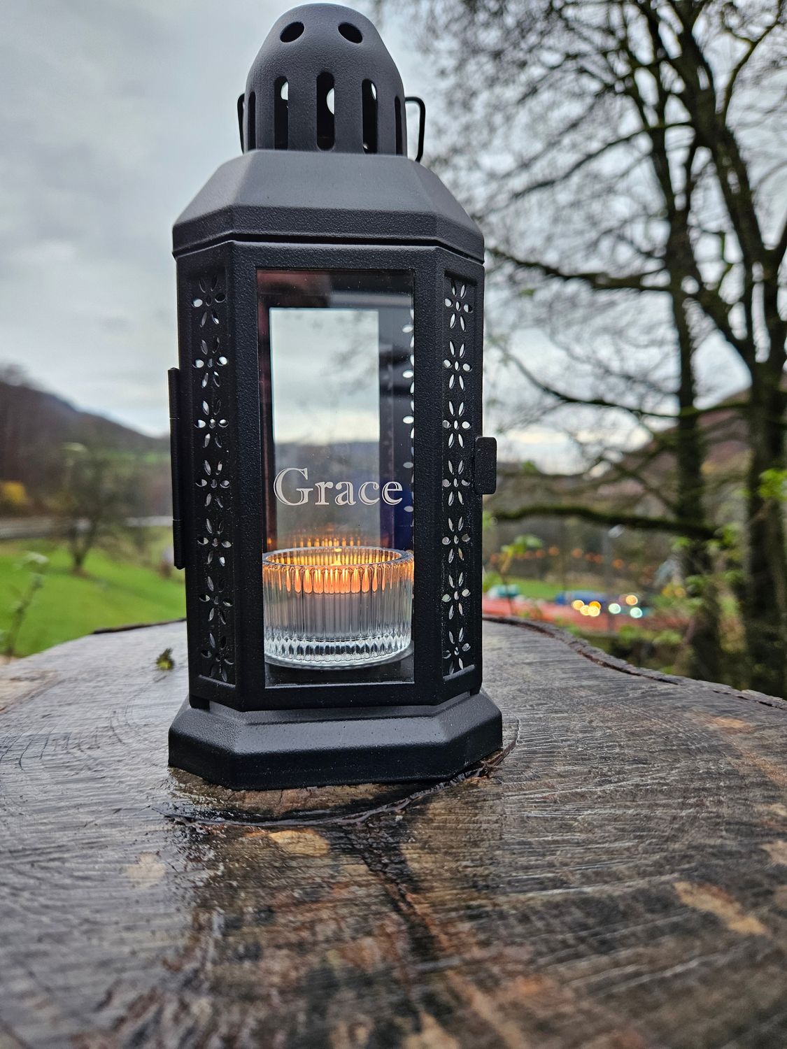 Gravierte Laternen