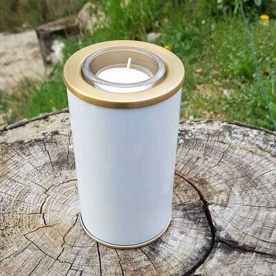Kerzenurne  mit Windlicht