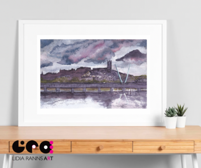 Lancaster Castle Limited Edition of 50 - From An Original Watercolour painting.