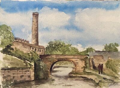 Weavers Triangle Burnley Canal. Limited edition of 50