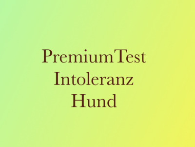 Premium Test Intoleranz für deinen Hund