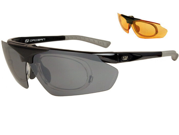Sportbrille D1141 "Visor" Gestell schwarz glänzend