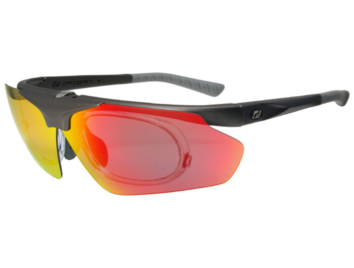 Sportbrille D1143 "Visor" Gestell grau matt