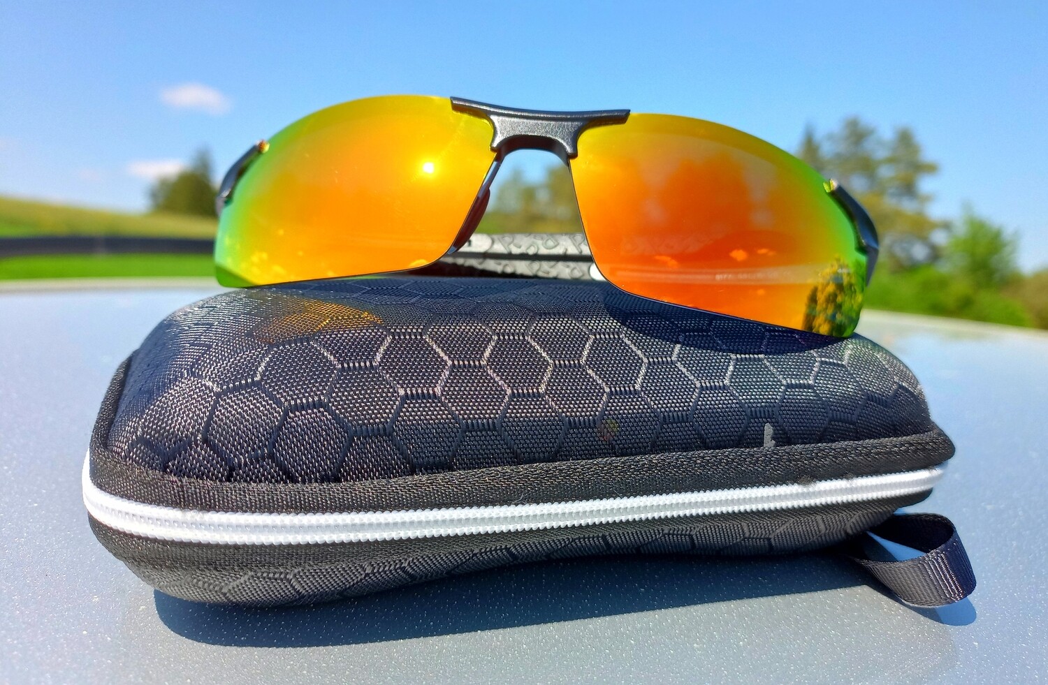 Marken-Designerbrille Alu-Magnesium Gold