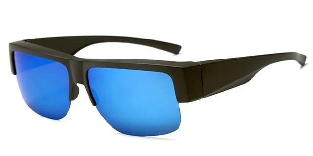 FitOver - Halbrahmenüberbrille blue