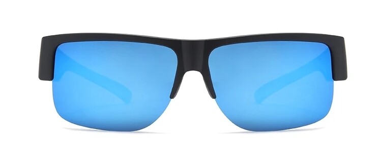FitOver - Halbrahmenüberbrille blue