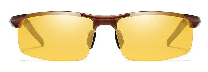 Marken-Designerbrille Aoron Photochrome gelb-braun