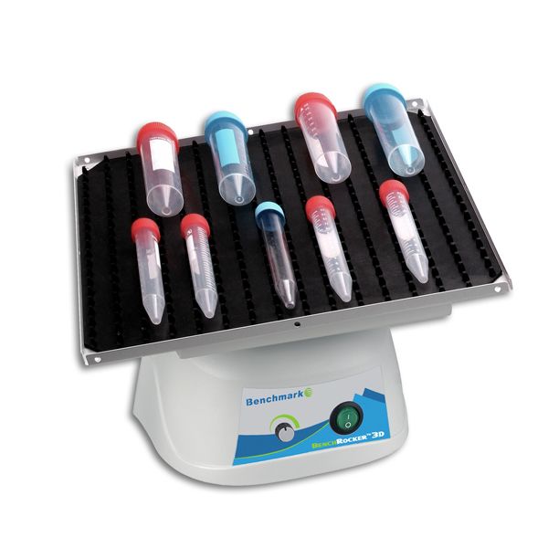BenchRocker™ 3D Nutating Shaker with Variable speed; includes 12&quot;x12&quot; platform with 2 mats