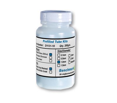 Bulk Beads, Silica (glass), 1.0mm acid washed, 200g