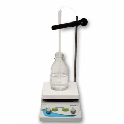 Clamp assembly with inert teflon probe, includes rod and clamps