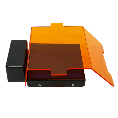 Orange filter cover for mini LED transilluminator