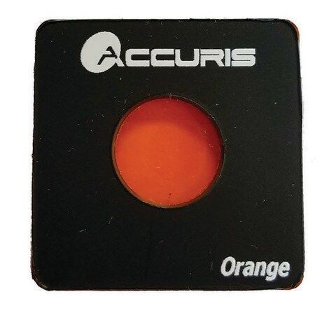 SmartDoc orange photo filter for imaging green stains on blue light