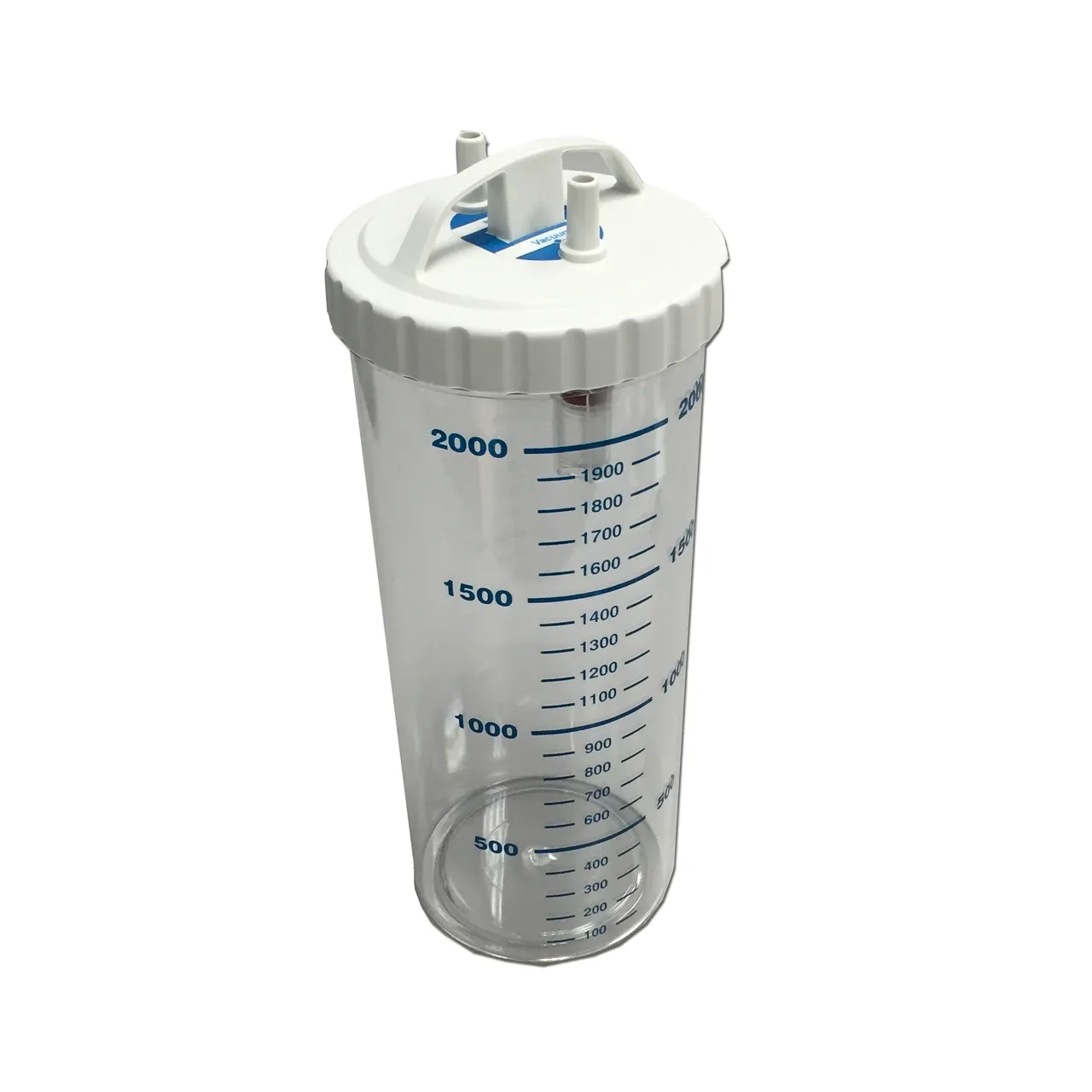 2L collection bottle with lid and gasket
