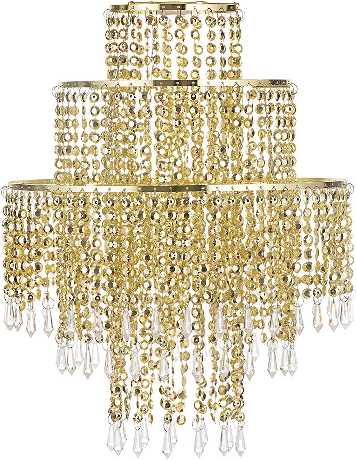 Waneway Chandelier Light Shade for Ceiling Pendant Light, Easy Fit Crystal Lamp Shade Lampshade