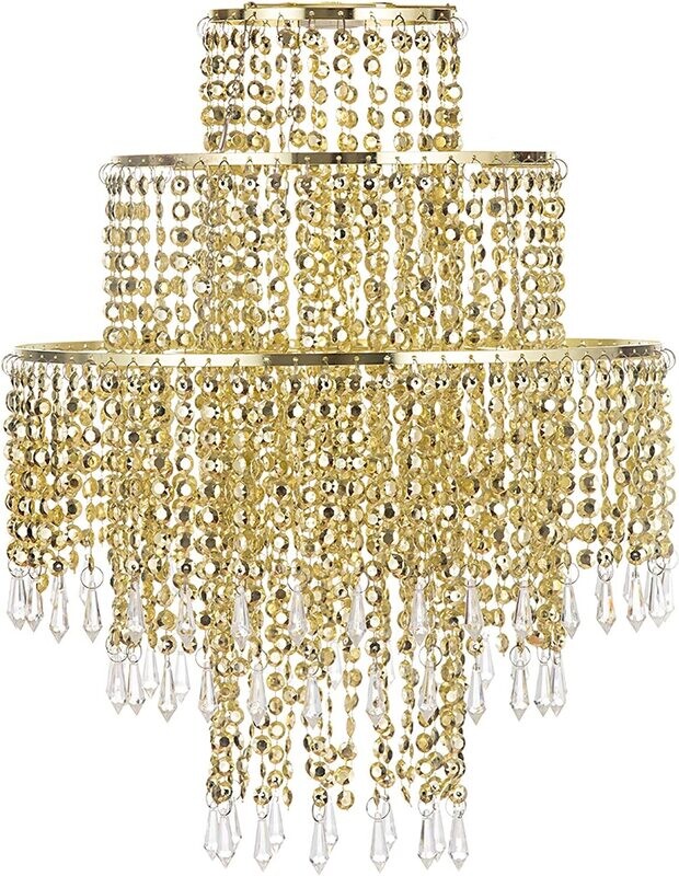 Waneway Chandelier Light Shade for Ceiling Pendant Light, Easy Fit Crystal Lamp Shade Lampshade