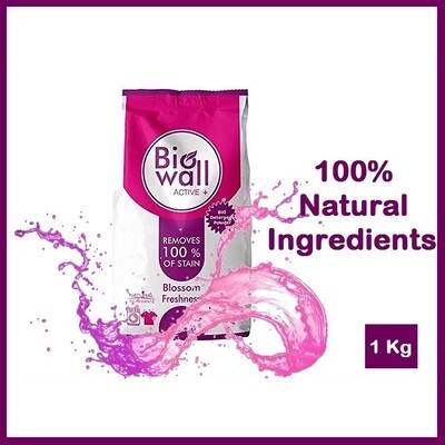 Biowall Active plus - Bio Detergent Powder made with natural and eco-friendly ingredients - 1 Kg