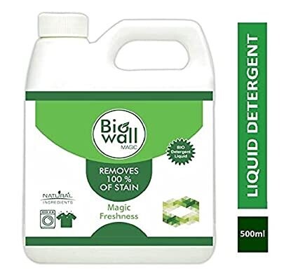 Biowall Detergent Liquid- Bio Detergent made with natural and eco-friendly ingredients - 500 ml