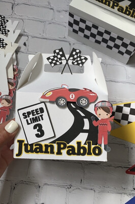 Race Car boxes, Cars Theme, Boy Birthday, Checkered Flag Colors, Car Meter, First Birthday, Decorations, Dessert Table, Favor boxes,