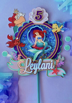 Little Mermaid Ariel Cake Topper, Mermaid Birthday, Princess Disney Theme, Ariel, Princess Party, Birthday Decorations, Under The Sea