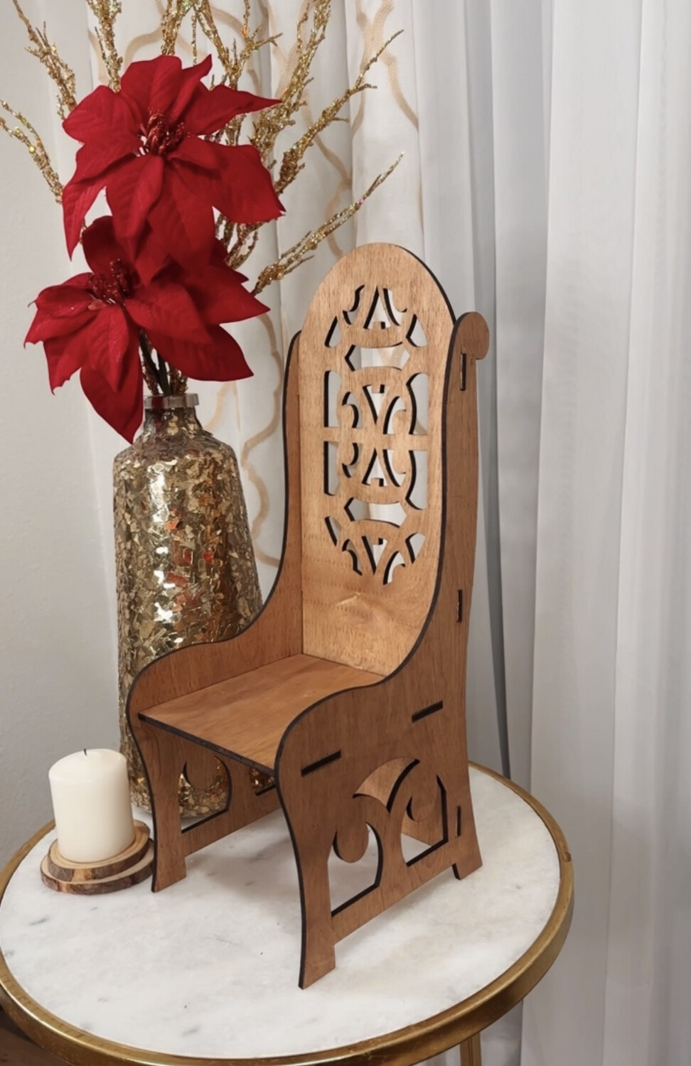 Susaniita - Wooden Chair For Nativity Set Size 6