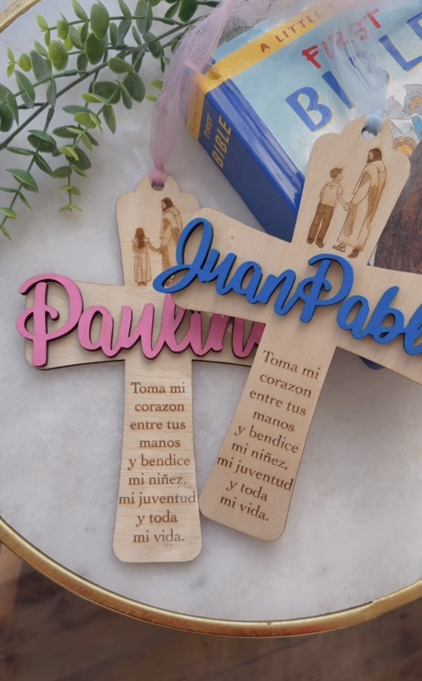 Prayer Cross for Children, Oracion para Nino o Nina, Catholic Gift