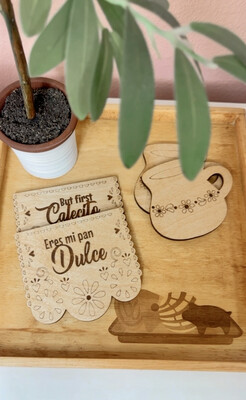Cafecito Coffee Coasters, Pan Dulce Decor, Coffee Bar Decor