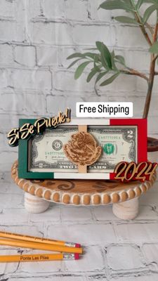 Mexico Flag, Si Se Puede, Graduation Gift, Mexico Flag Graduation, Class of 2024, Graduation Money Holder, Graduation Mexico, Mexicano,