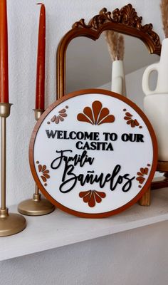 Welcome Sign, Casa Mexicana, Housewarming gift, Olla De Barro Decor, Talavera Print, Home Decor, Cafecito Decor, Coffee Bar Decor, Mexico