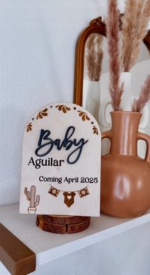 Cielito Lindo Baby Announcement, Cielito Lindo Baby Shower, Baby Milestone, Papel Picado, Talavera Decor, Mexico Art