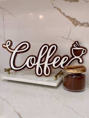 Big Coffee Sign, Rustic Kitchen Decor, Kitchen Decor, Charcuterie Board, Coffee Shop, Coffee Bar
