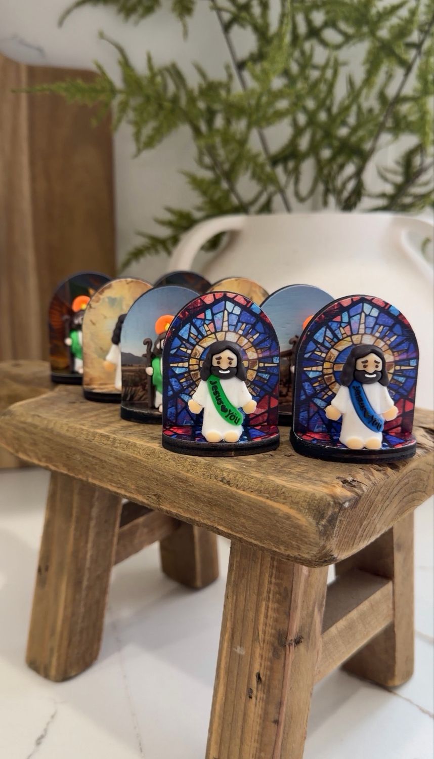 Mini San Judas &amp; Mini Jesus, Baptism Recuerdos, Catholic Gift