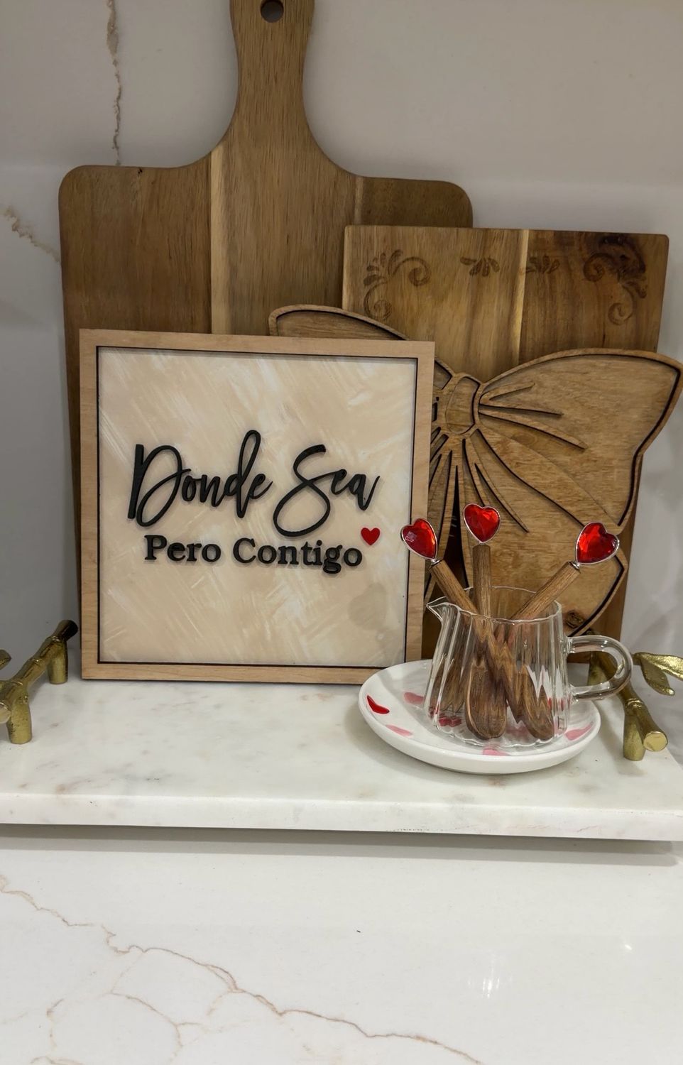 Spanish Signs, Cocina Mexicana, Housewarming gift, Donde Sea Pero Contigo