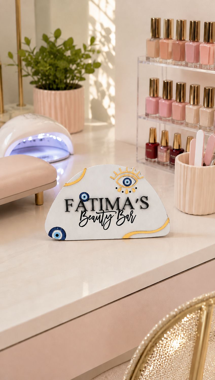Personalized Artist Desk Decor, Mal De Ojo, Evil Eye
