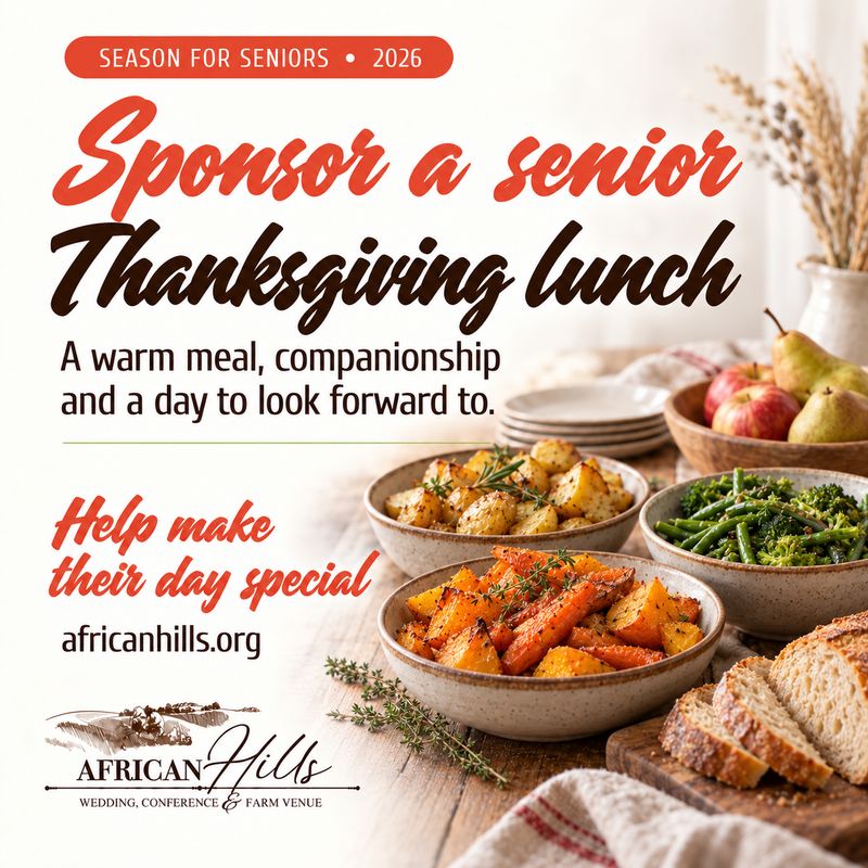 Sponsor a Senior for Thanks Giving Lunch.