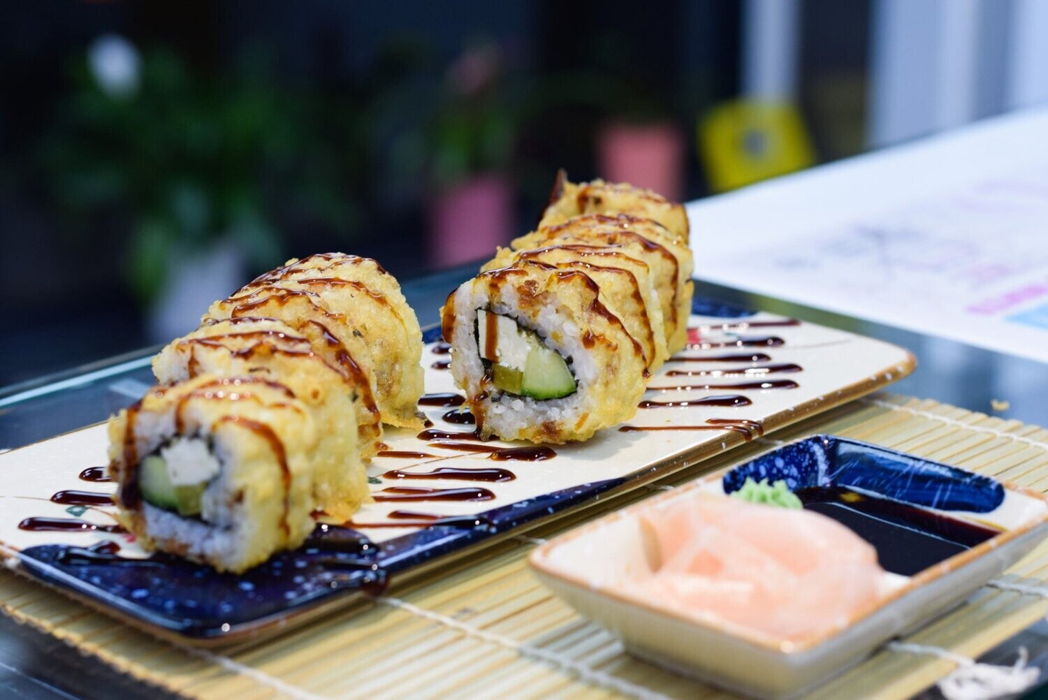 Tofu Tempura Uramaki