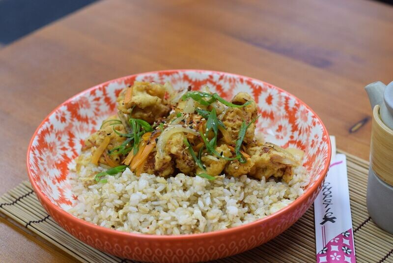 Salt & Pepper Chicken with Egg Fried Rice