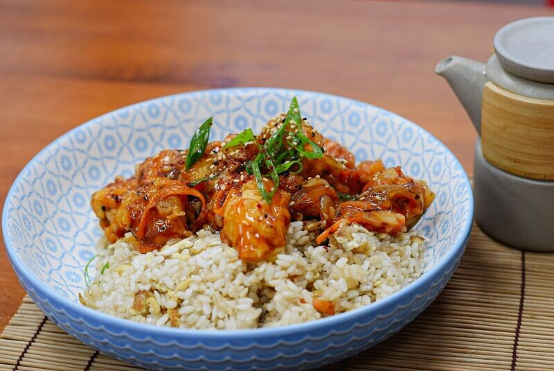 Sweet & Sour Chicken with Egg Fried Rice
