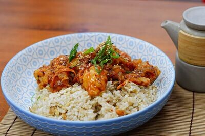 Sweet & Sour Chicken with Egg Fried Rice