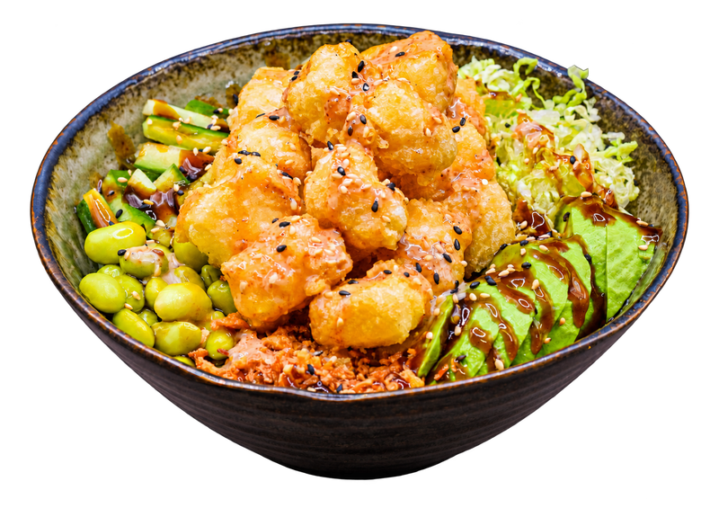 Tempura Tofu Poke (Vegan)