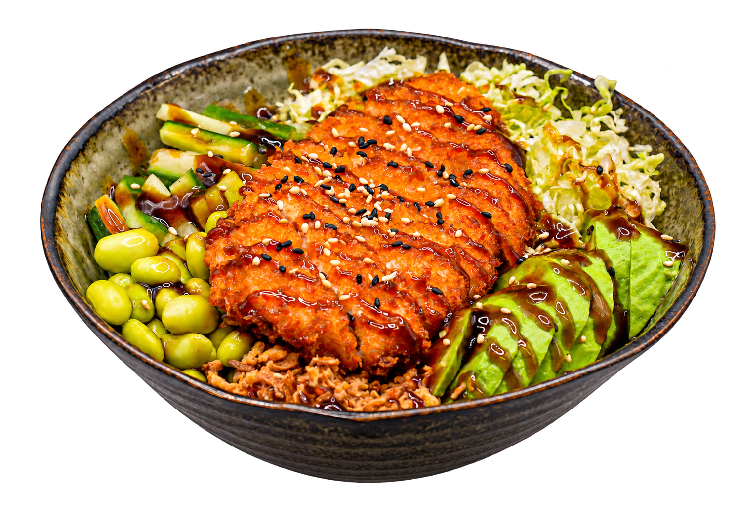 Katsu Chicken Poke Bowl