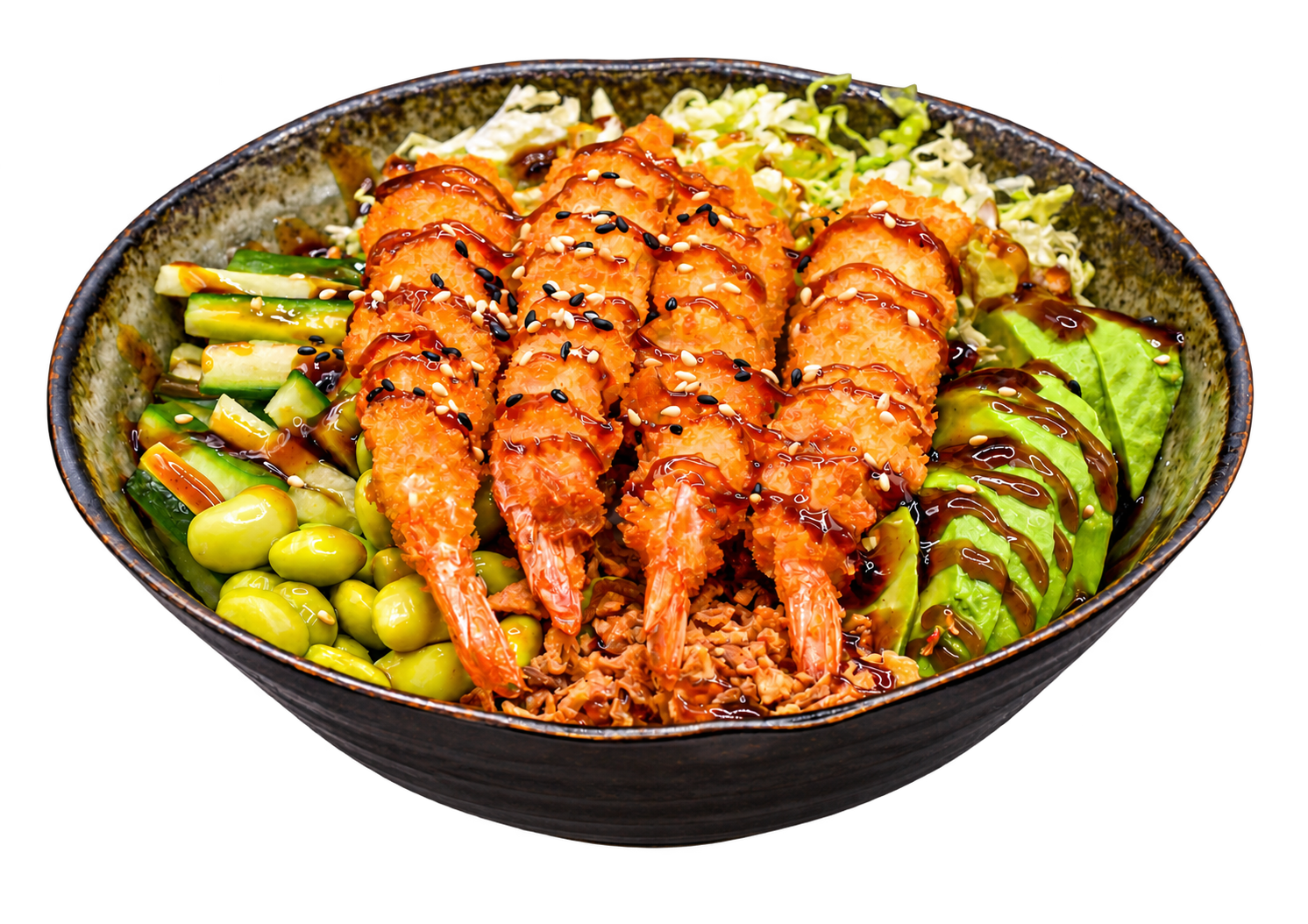Katsu Prawn Poke Bowl