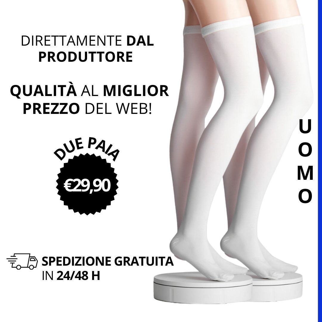Offerta 2 paia | Calze Antitrombo Post Operatorie Uomo