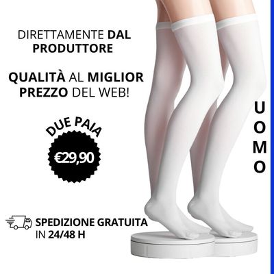 Offerta 2 paia | Calze Antitrombo Post Operatorie Uomo