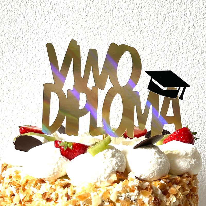 Geslaagd VWO diploma taarttopper