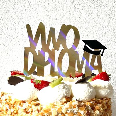 Geslaagd VWO diploma taarttopper
