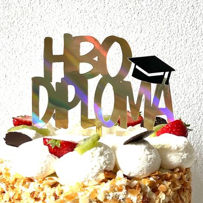 Geslaagd HBO diploma taarttopper