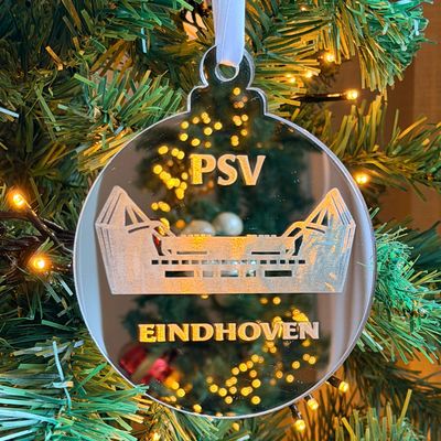 Kersthanger Philips stadion Eindhoven zilver Kersthanger Philips stadion Eindhoven zilver