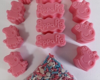 Peppa Pig Themed Bite Size Decs & Sprinkles