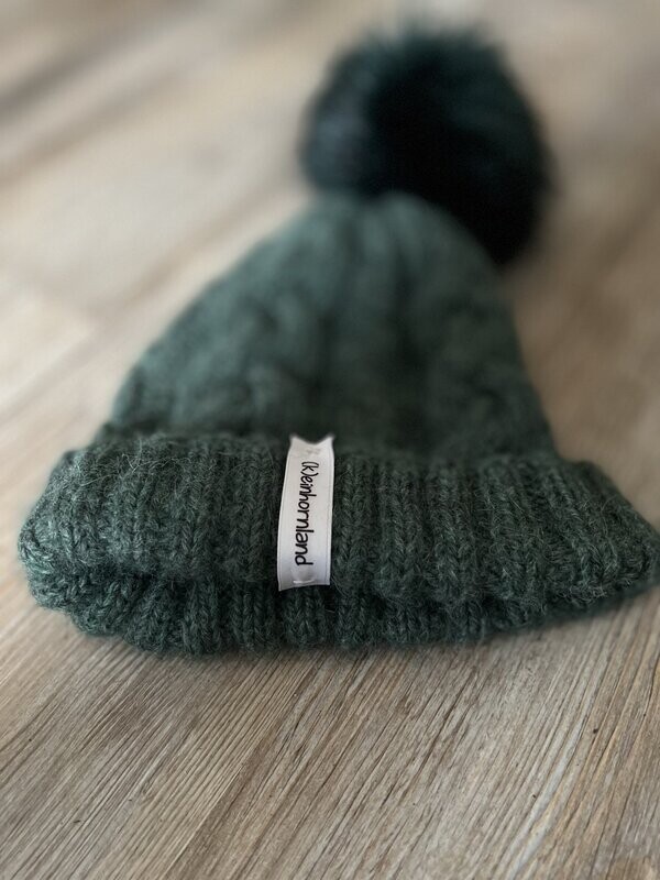 Alpaka-Strickmütze