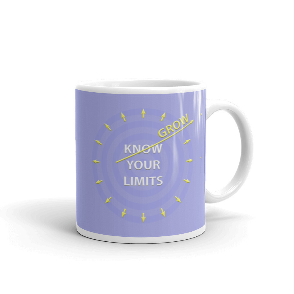 GROW-YOUR-LIMITS White glossy mug